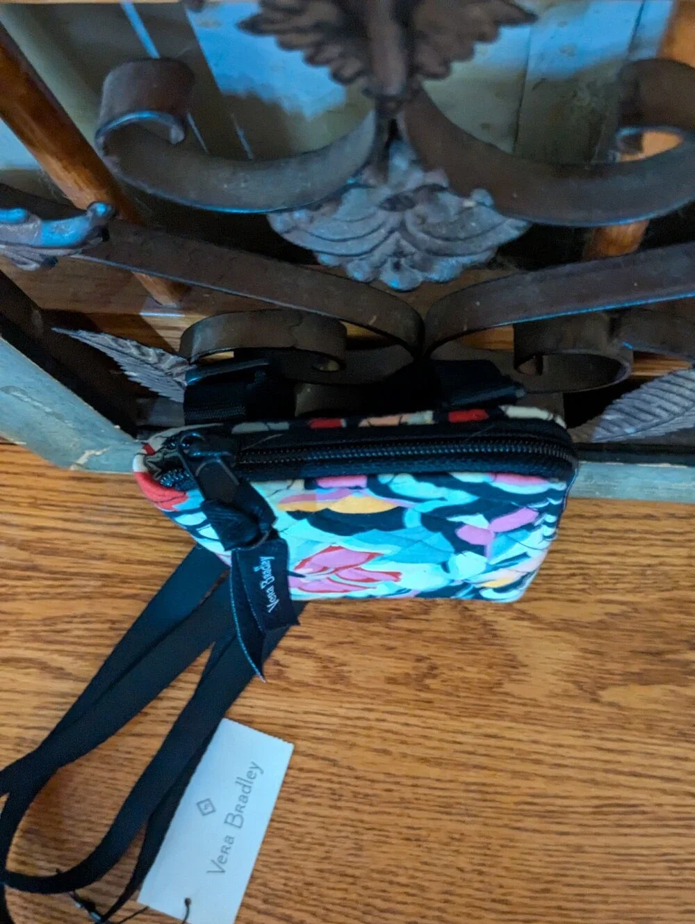 NWT Vera Bradley Mod Paisley RFID Mini Cellphone Crossbody Bag